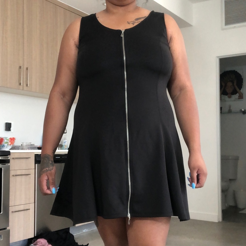 Black Zipper Dress
